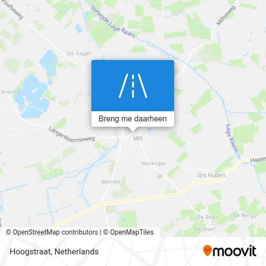 Hoogstraat kaart