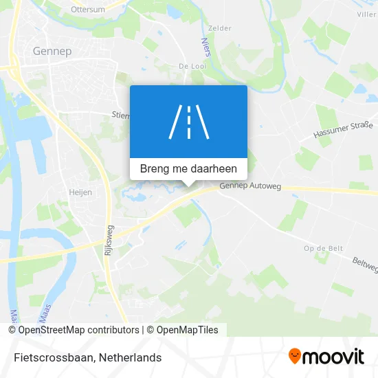 Fietscrossbaan kaart