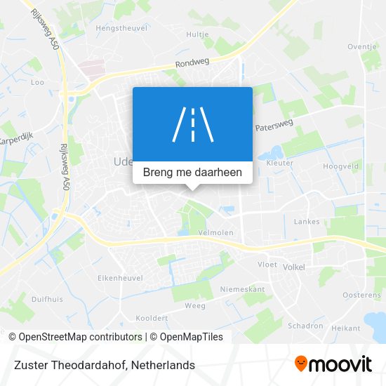 Zuster Theodardahof kaart