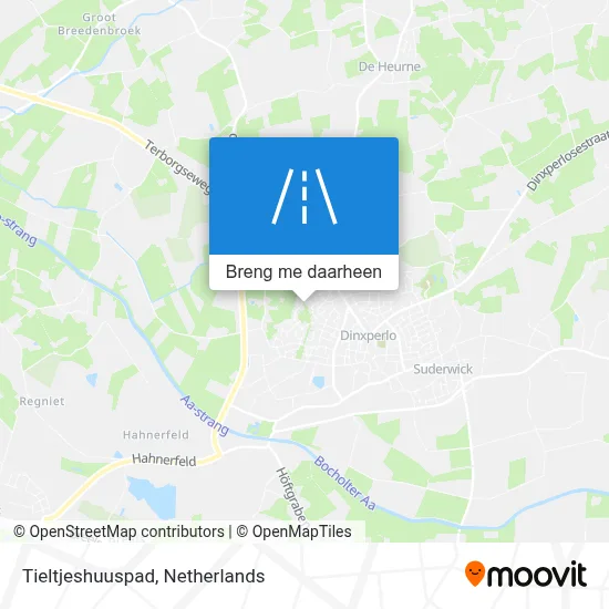 Tieltjeshuuspad kaart