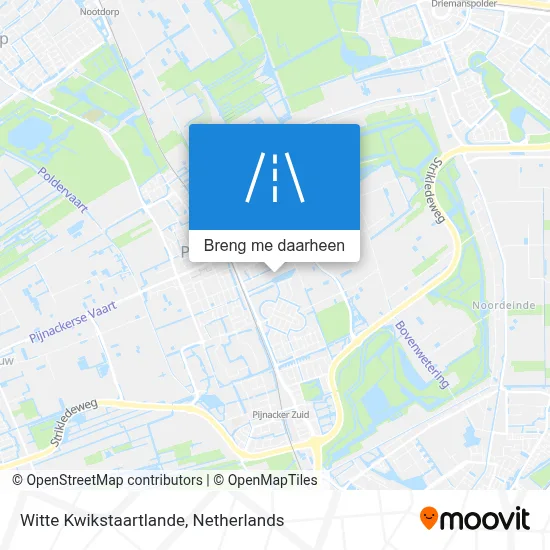 Witte Kwikstaartlande kaart