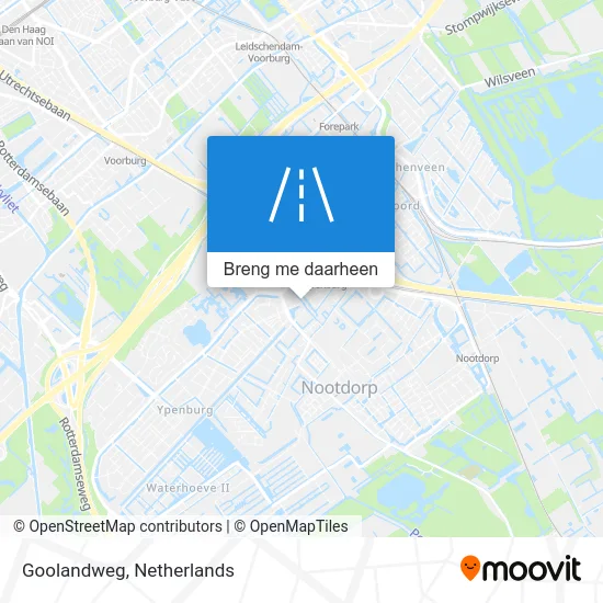Goolandweg kaart