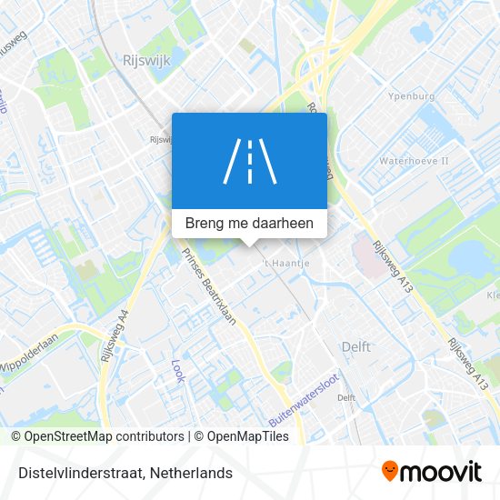 Distelvlinderstraat kaart
