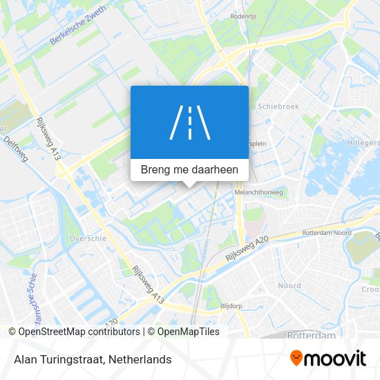 Alan Turingstraat kaart