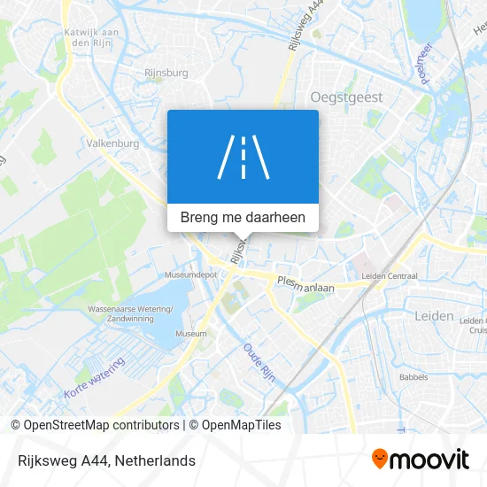 Rijksweg A44 kaart