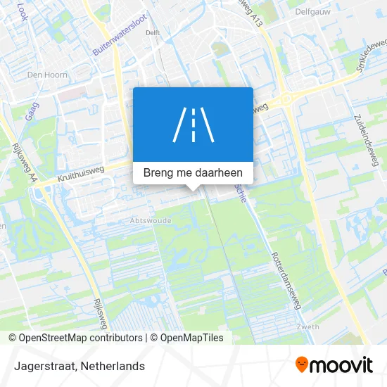 Jagerstraat kaart
