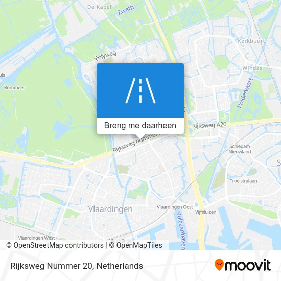 Rijksweg Nummer 20 kaart