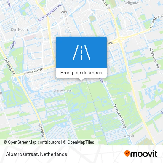 Albatrosstraat kaart