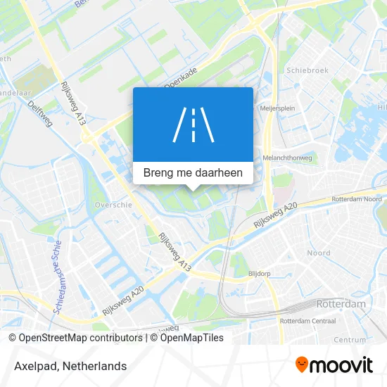 Axelpad kaart