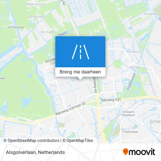 Alsgolverlaan kaart