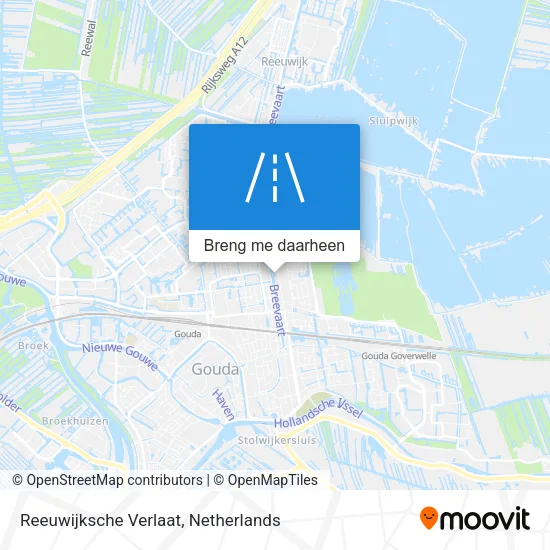 Reeuwijksche Verlaat kaart