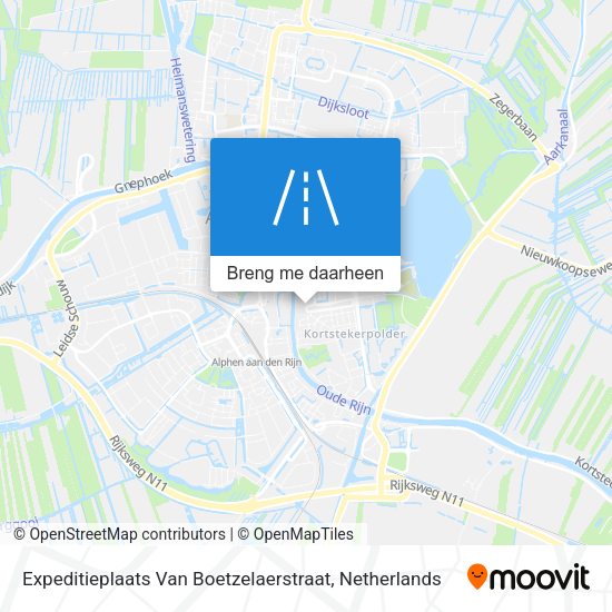 Expeditieplaats Van Boetzelaerstraat kaart