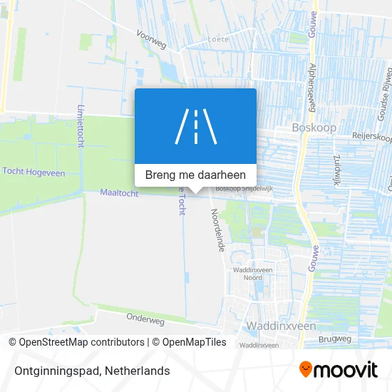 Ontginningspad kaart