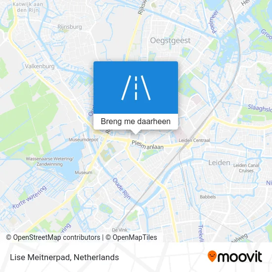 Lise Meitnerpad kaart