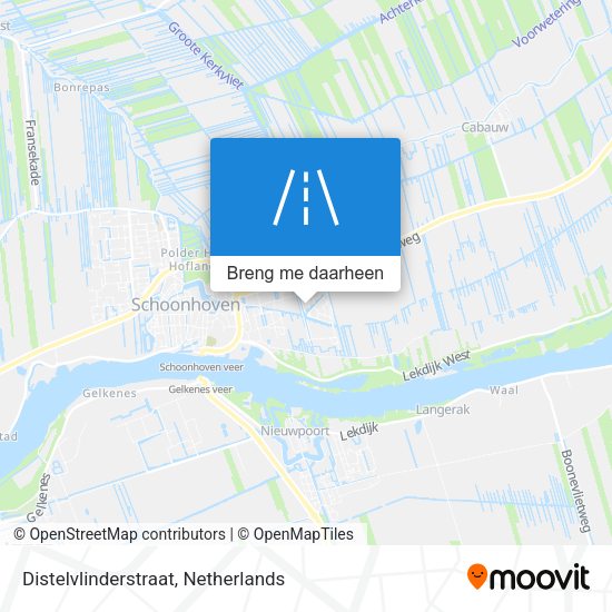 Distelvlinderstraat kaart