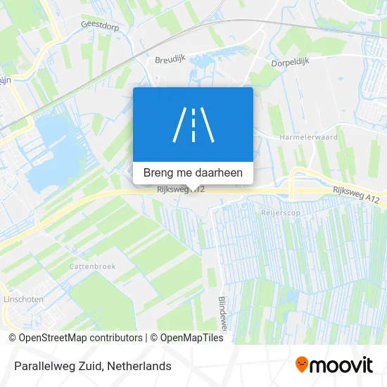 Parallelweg Zuid kaart