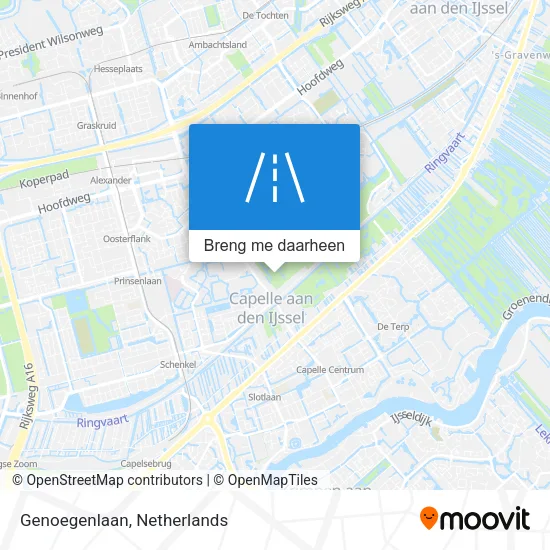 Genoegenlaan kaart