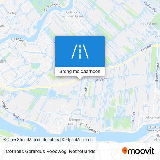 Cornelis Gerardus Roosweg kaart