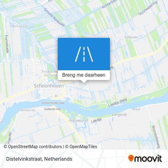 Distelvinkstraat kaart