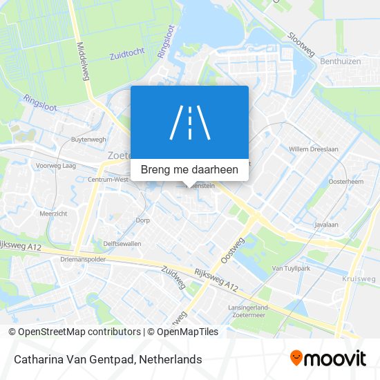 Catharina Van Gentpad kaart