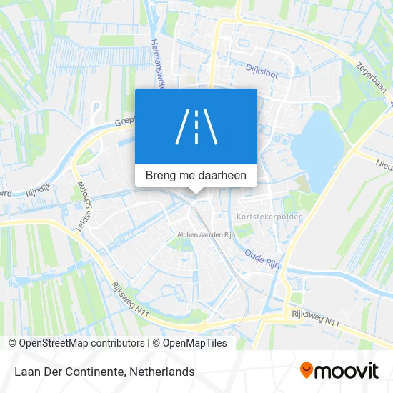 Laan Der Continente kaart