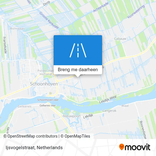 Ijsvogelstraat kaart