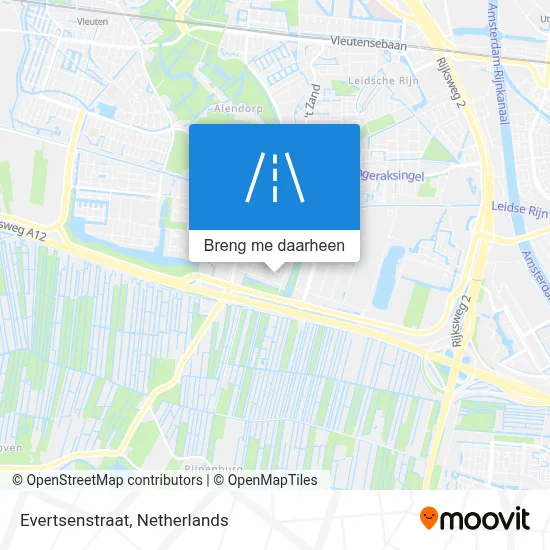 Evertsenstraat kaart