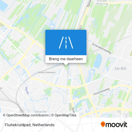 Fluitekruidpad kaart