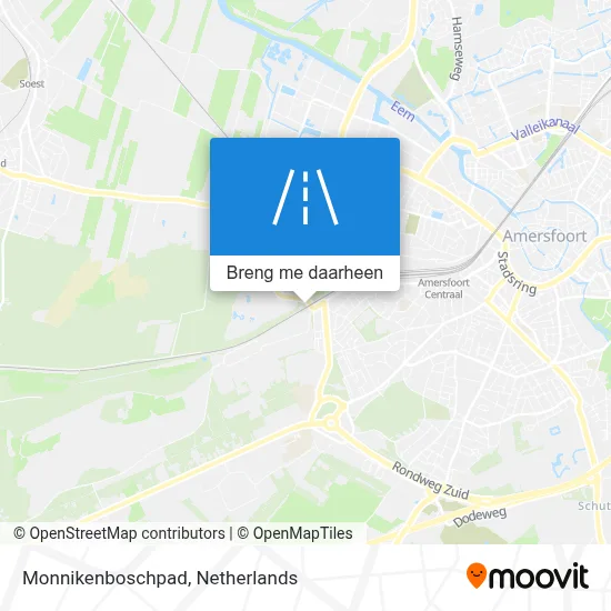 Monnikenboschpad kaart