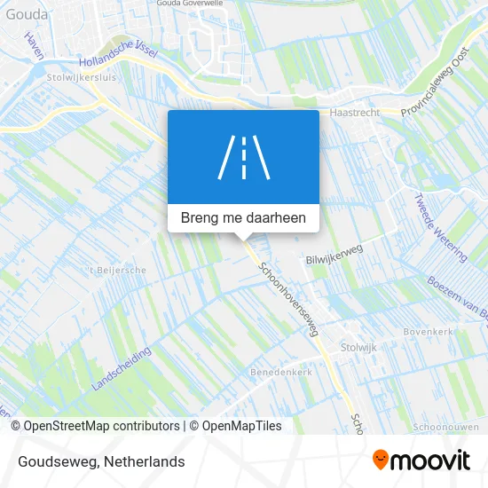 Goudseweg kaart