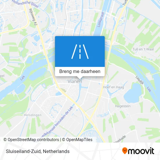 Sluiseiland-Zuid kaart