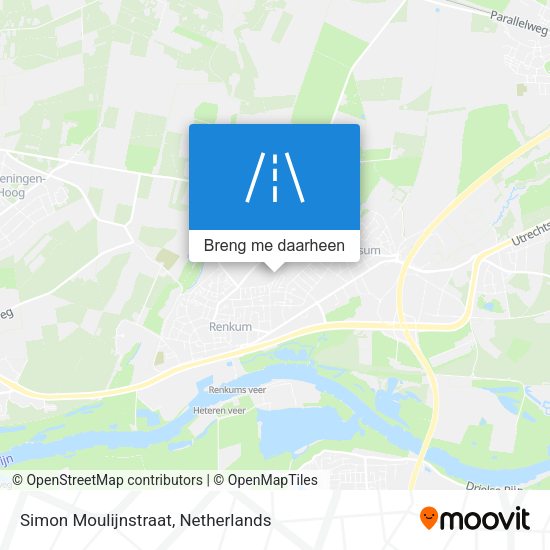 Simon Moulijnstraat kaart