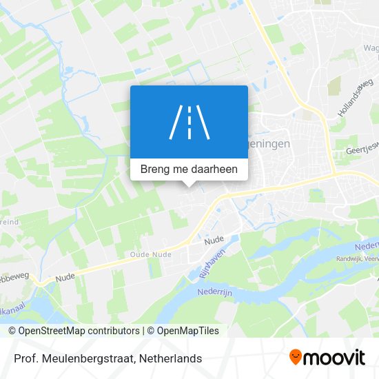 Prof. Meulenbergstraat kaart