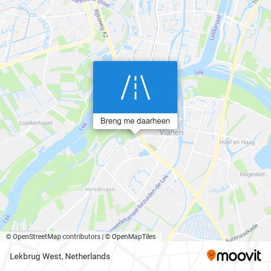 Lekbrug West kaart