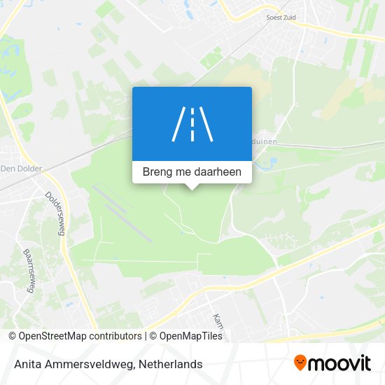 Anita Ammersveldweg kaart