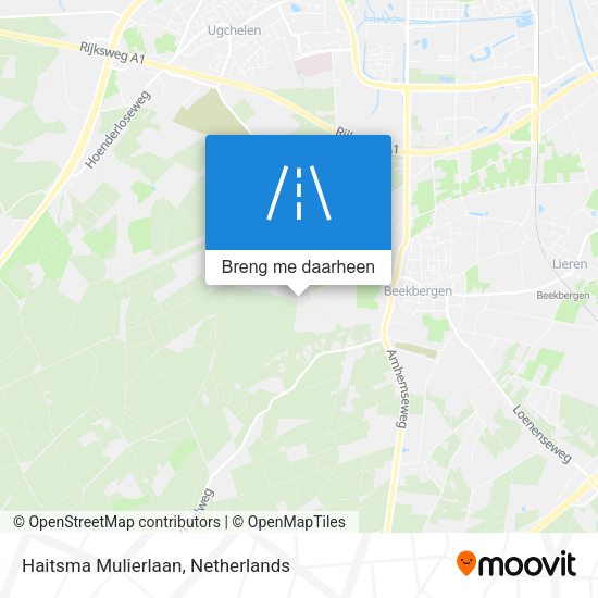 Haitsma Mulierlaan kaart