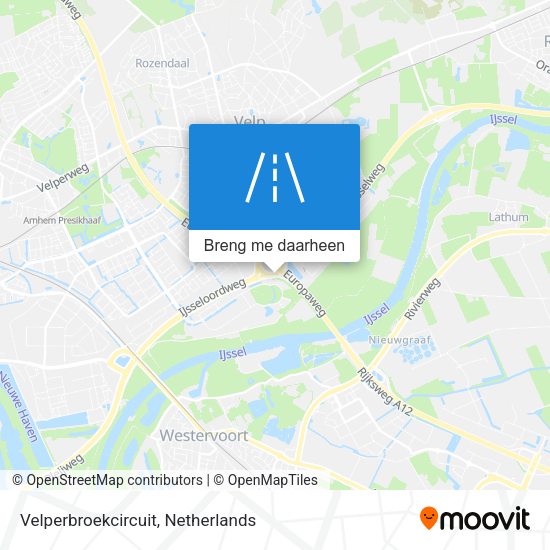 Velperbroekcircuit kaart