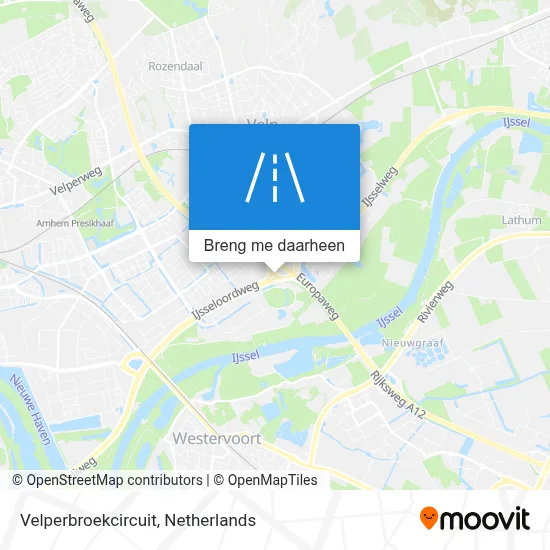 Velperbroekcircuit kaart