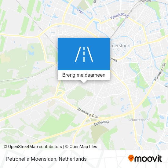 Petronella Moenslaan kaart
