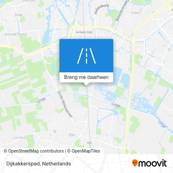 Dijkakkerspad kaart