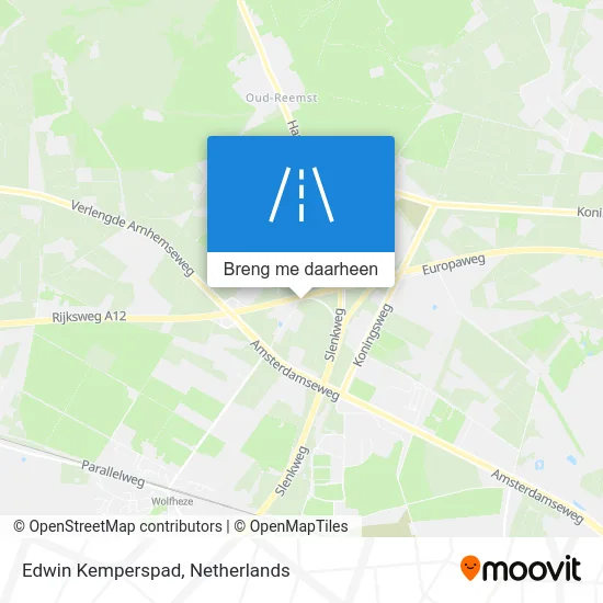 Edwin Kemperspad kaart