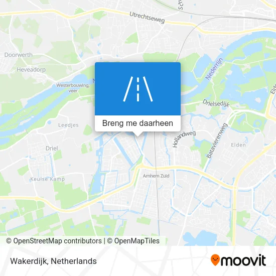 Wakerdijk kaart