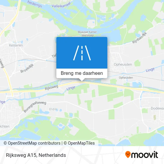 Rijksweg A15 kaart