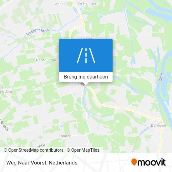 Weg Naar Voorst kaart
