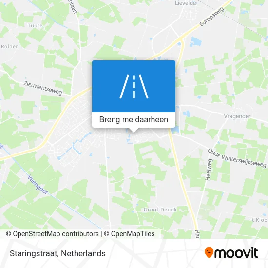 Staringstraat kaart