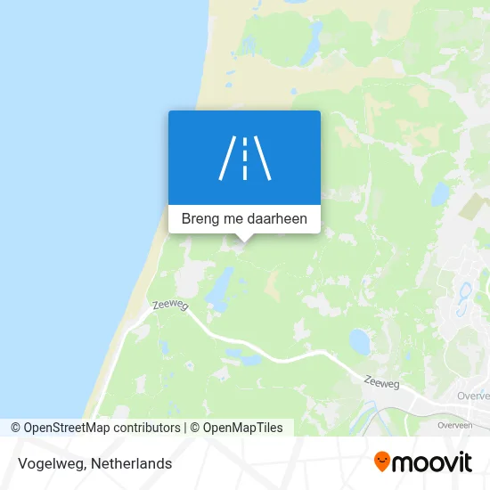 Vogelweg kaart