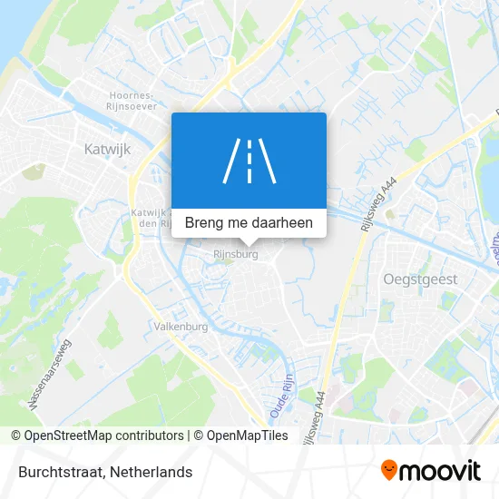 Burchtstraat kaart
