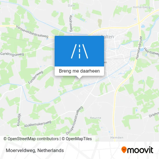 Moerveldweg kaart