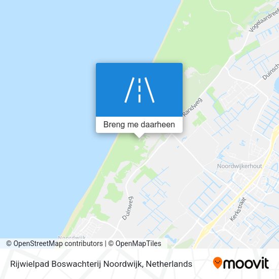Rijwielpad Boswachterij Noordwijk kaart