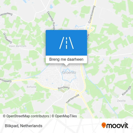 Blikpad kaart